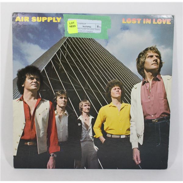 AIR SUPPLY LOST IN LOVE VINYL RECORD GREAT CONDITION