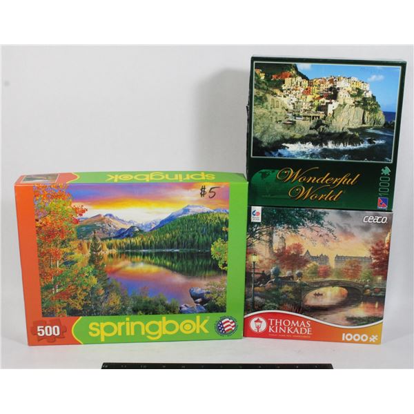 SET OF 3 PUZZLES