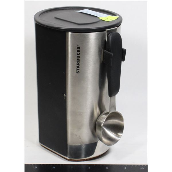 STARBUCKS STAINLESS STEEL COFFEE CANISTER