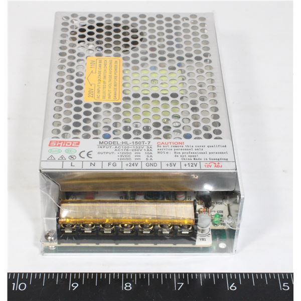 ENCLOSED SHIDE MULTI OUTPUT POWER SUPPLY LIKE NEW