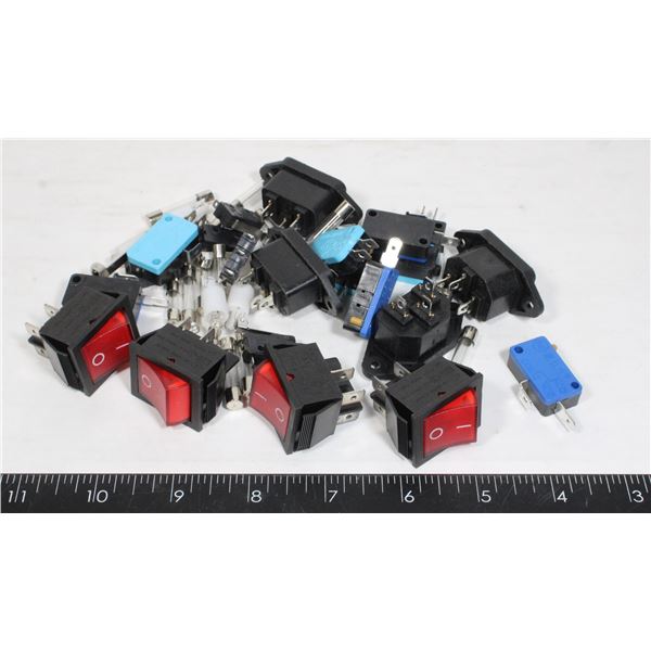 BAG OF SWITCHES AND ELECTRICAL COMPONENTS