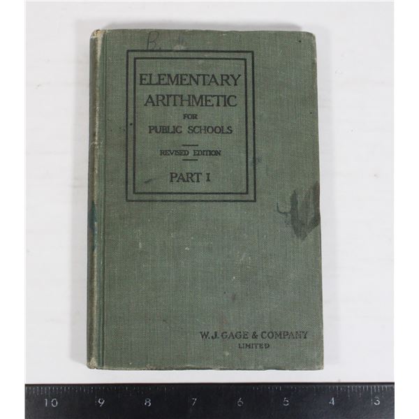 ELEMENTARY ARITHMETIC FOR PUBLIC SCHOOLS REVISED