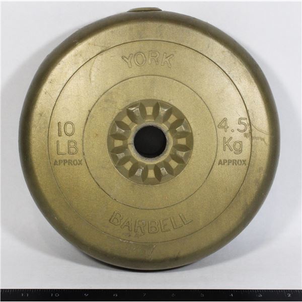 10 POUND, YORK BARBELL WEIGHTS