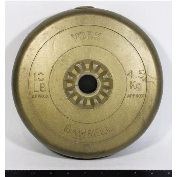 10 POUND, YORK BARBELL WEIGHTS