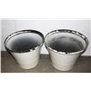 Image 1 : 2 LARGE PLANTER POTS 15 1/2" TALL