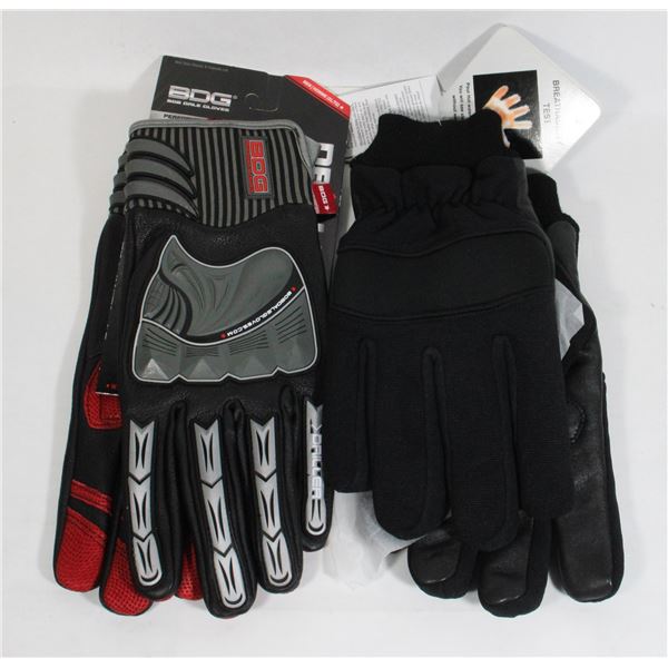 2 PAIRS OF WORK GLOVES DRILLER XL / HIPORA 2XL