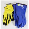 Image 1 : 2 PAIRS OF GLOVES, ONE POLYVINYL CHLORIDE LINING