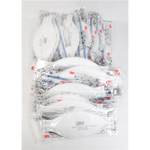NEW BOX OF 20 - 3M AURA 9205+ N95 RESPIRATORS