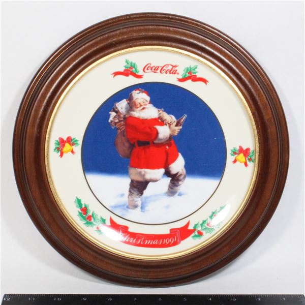 1991 COCA-COLA SANTA COLLECTION COLLECTOR'S PLATE