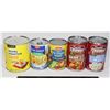 Image 1 : CANS OF CAMPBELL'S CHUNKY SOUPS AND FRUIT COCKTAIL