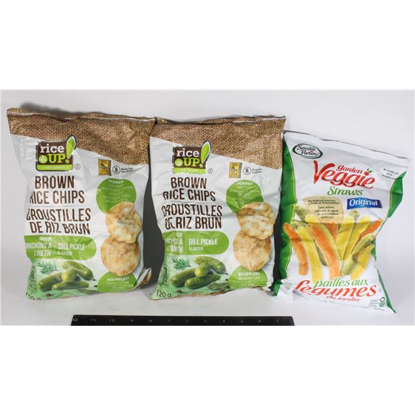 VEGGIE STRAWS & RICE CHIPS 382 G