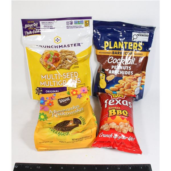 SNACKS COOKIES & PEANUTS LOT 748G