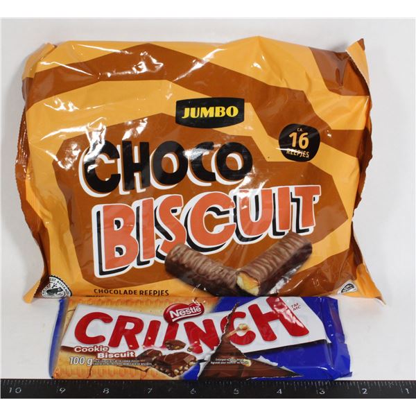 JUMBO CHOCO BISCUIT / NESTLE CRUNCH BAR