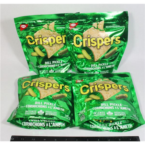 4 BAGS OF CRISPER DILL PICKLE