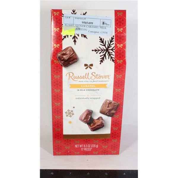 RUSSEL STOVER CARAMEL MILK CHOCOLATE 235G