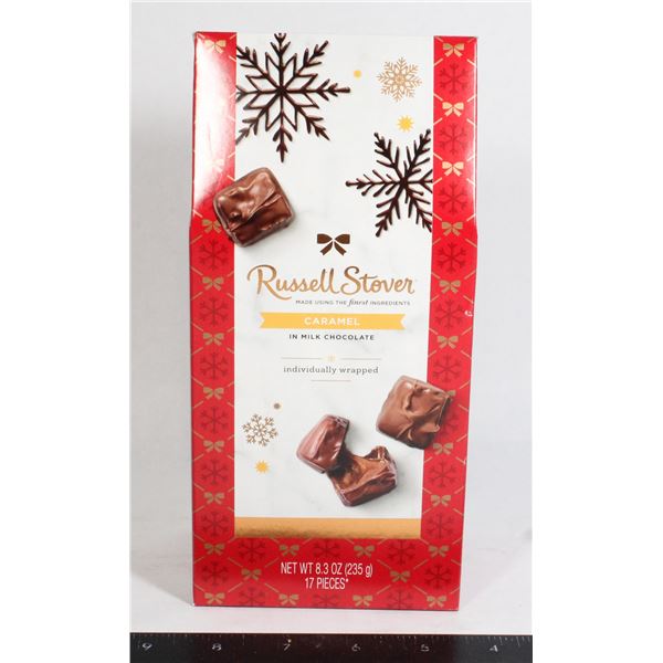 RUSSELL STOVER CARAMEL MILK CHOCOLATE 235G 17PCS