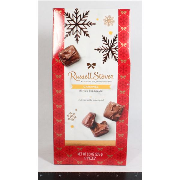 RUSSELL STOVER CARAMEL MILK CHOCOLATE 235G 17PCS