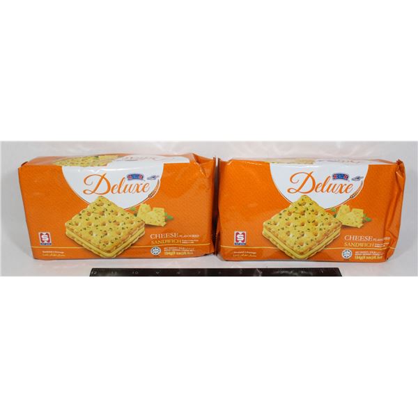 TWO PACKS OF DELUXE CHEESE FLAVOURED