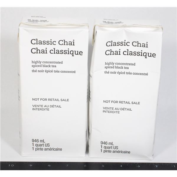 TWO CLASSIC CHAI 1 QUART