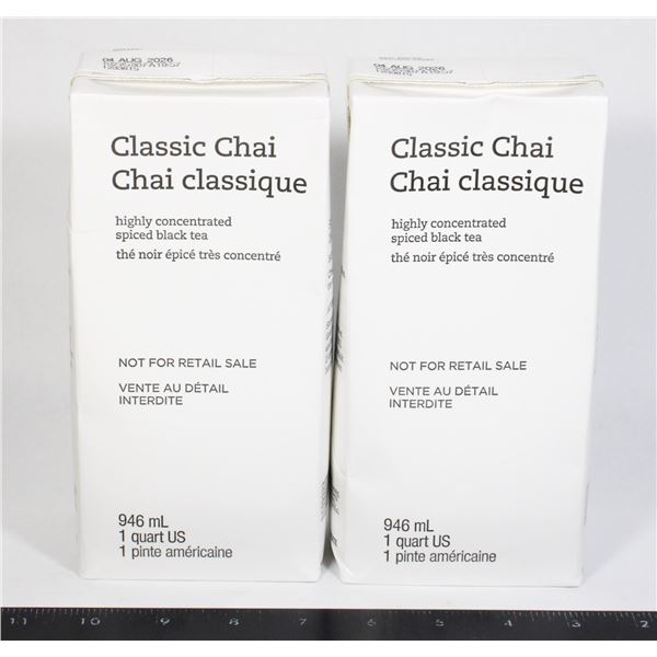 TWO CLASSIC CHAI 1 QUART
