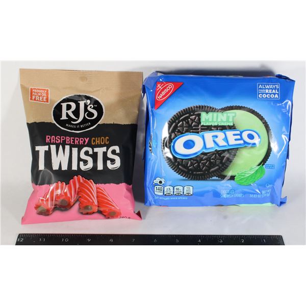 MINT OREOS / RJ'S RASPBERRY CHOC TWISTS