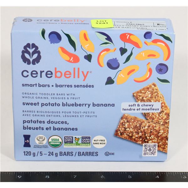 CEREBELLY SMART BARS ORGANIC TODDLER BARS (5X24G)