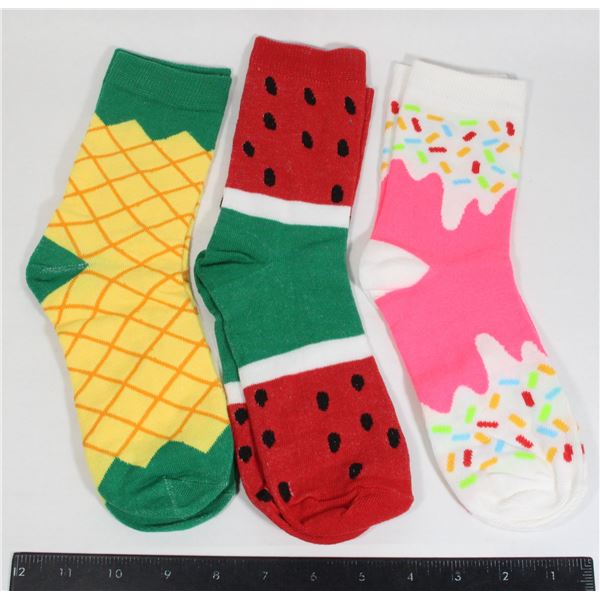 NEW SET OF 3  TREAT SOCKS