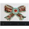 Image 1 : NEW LARGE RHINESTONE BOW BROOCH