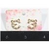 Image 1 : NEW FAUX PEARL AND RHINESTONE CAT THEME STUD