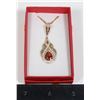 Image 1 : NEW GOLD TONE ETERNAL FLAME SYNTHETIC ZIRCON