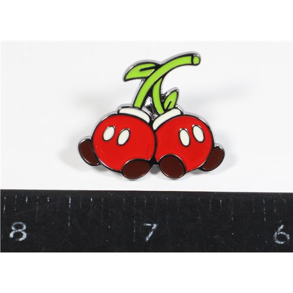 NEW MARIO THEME CHERRY BOB-OMBS ENAMEL LAPEL PIN