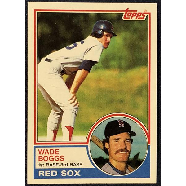 1983 TOPPS WADE BOGGS (HOF) ROOKIE CARD