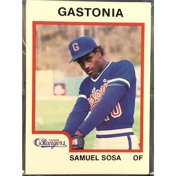 1987 PRO CARDS MiLB GASTONIA RANGERS TEAM SET - SAMMY SOSA / JUAN GONZALEZ