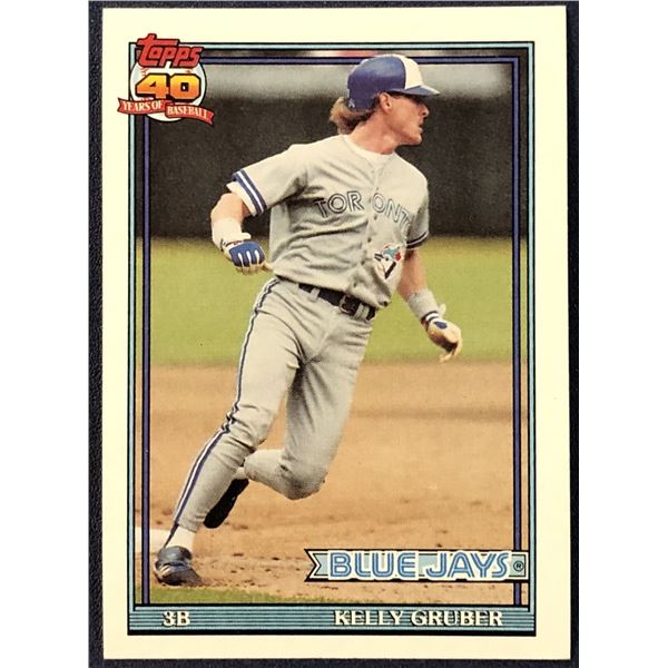 1991 TOPPS KELLY GRUBER