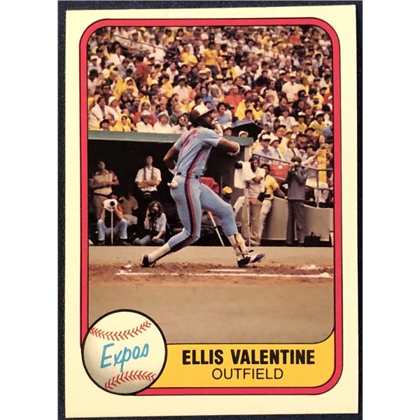 1981 FLEER ELLIS VALENTINE