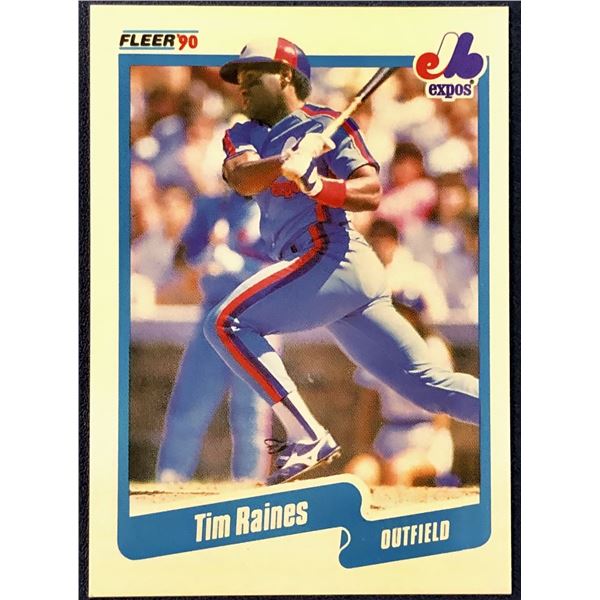 1990 FLEER TIM RAINES (HOF)