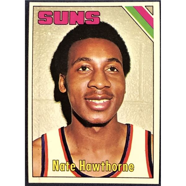 1975-76 TOPPS NATE HAWTHORNE ROOKIE CARD