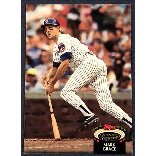 1992 TOPPS STADIUM CLUB BASEBALL MARK GRACE
