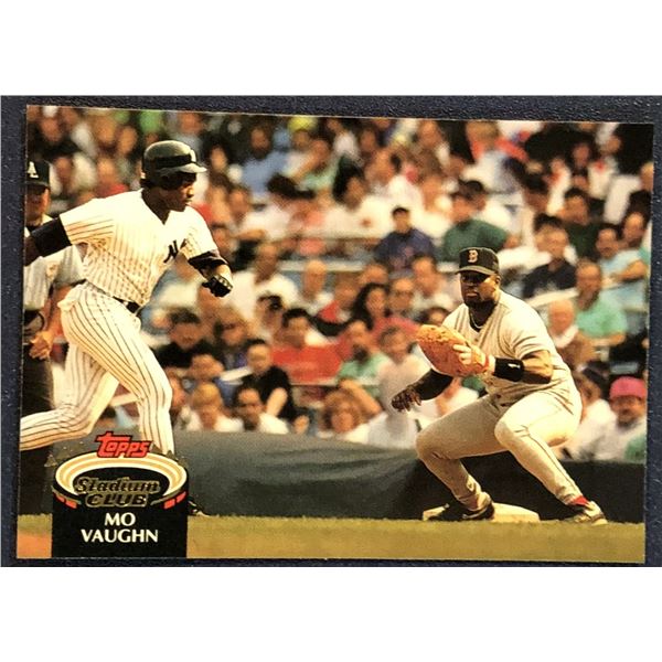 1992 TOPPS STADIUM CLUB BASEBALL MO VAUGHN ROOKIE CARD