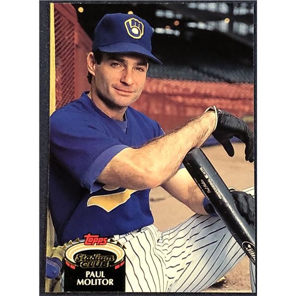 1992 TOPPS STADIUM CLUB BASEBALL PAUL MOLITOR (HOF)