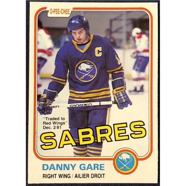 1981-82 O-PEE-CHEE DANNY GARE