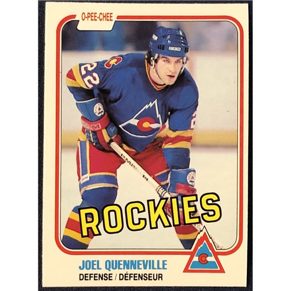 1981-82 O-PEE-CHEE JOEL QUENNEVILLE