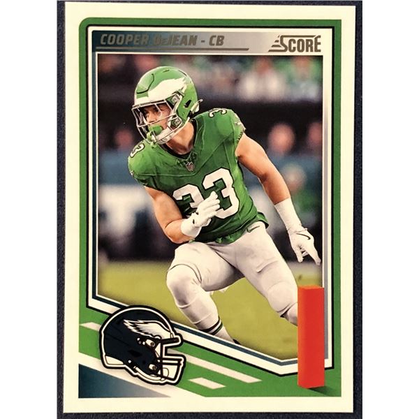 2025 SCORE NFL COOPER DeJEAN ROOKIE CARD