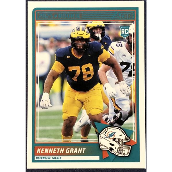 2025 SCORE NFL KENNETH GRANT ROOKIE CARD