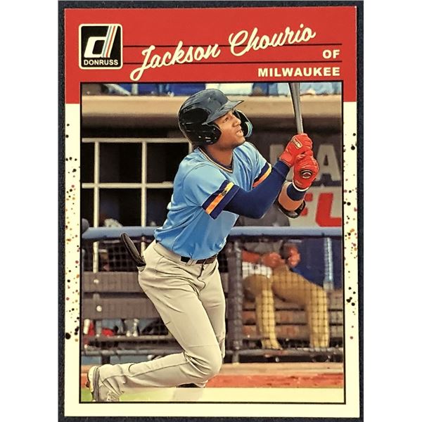 2023 DONRUSS JACKSON CHOURIO ROOKIE CARD