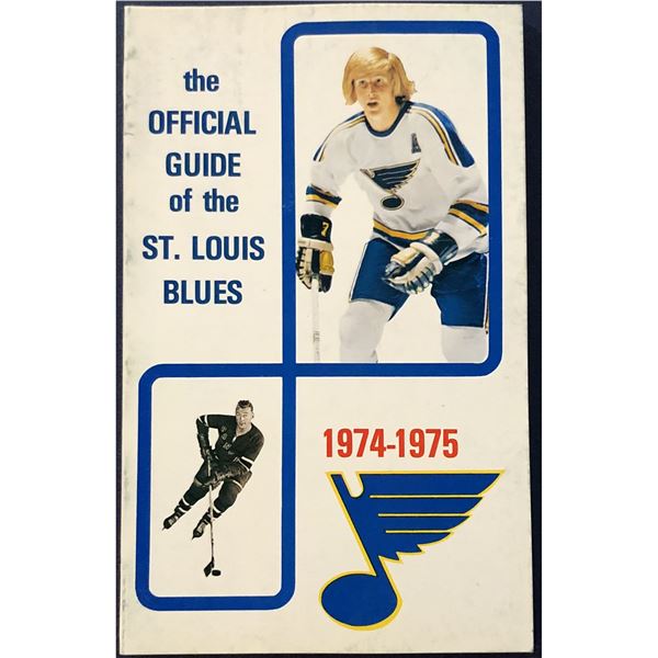 1974-75 ST. LOUIS BLUES MEDIA GUIDE