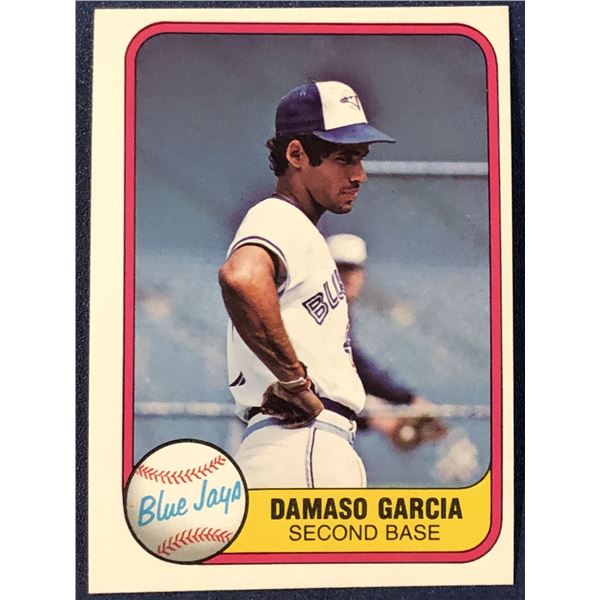 1981 FLEER DAMASO GARCIA ROOKIE CARD