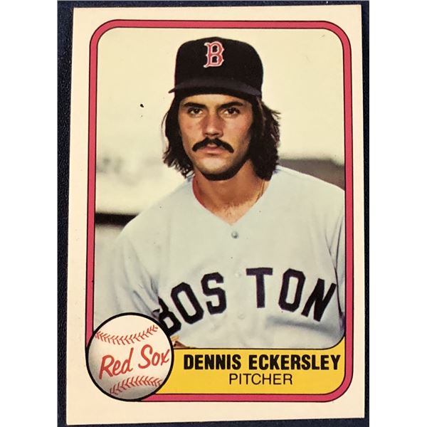1981 FLEER DENNIS ECKERSLEY (HOF)