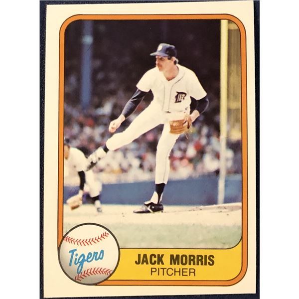 1981 FLEER JACK MORRIS (HOF)