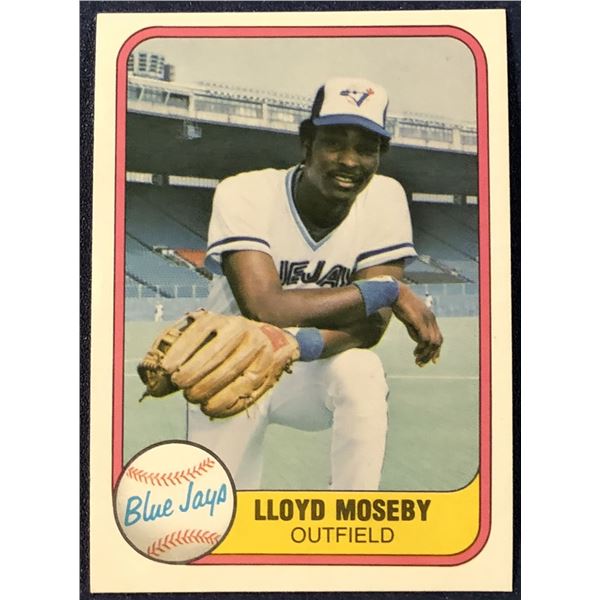 1981 FLEER LLOYD MOSEBY ROOKIE CARD